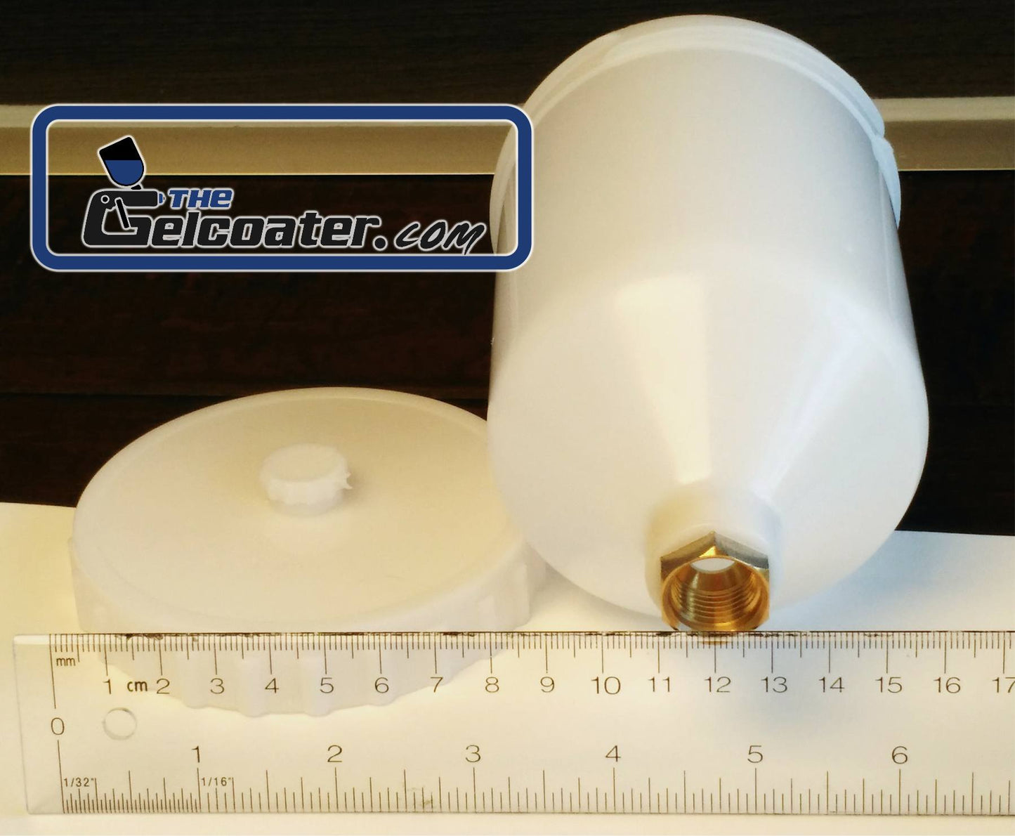 600mL (20oz) Plastic Cup for HVLP Spray Gun with M16, 1.5mm female thread