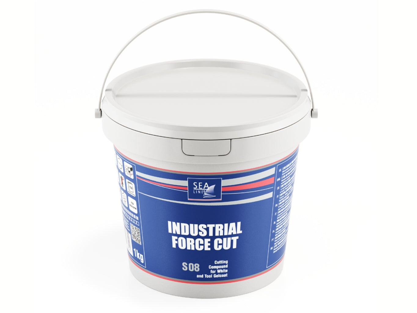Sea Line S08 Industrial Force Cut Polishing Paste, 2.2lb / 1kg pail