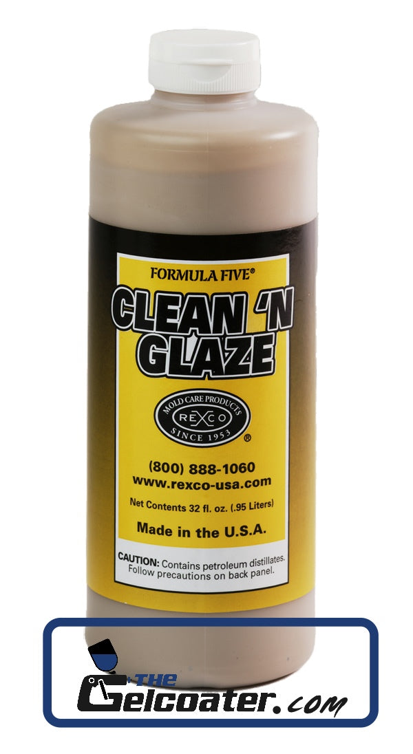 Rexco Formula Five Clean 'n Glaze Professional Fiberglass Cleaner and Glaze