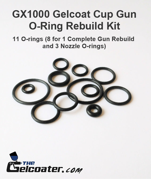 O-ring Rebuild Kit for GX1000 Cup Gun Gelcoat Spray Gun