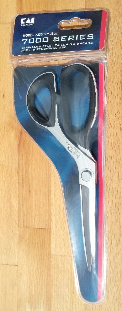 Kai 7230 Professional Series 9" 23cm Premium Tailor & Fiberglass Scissors / Shears