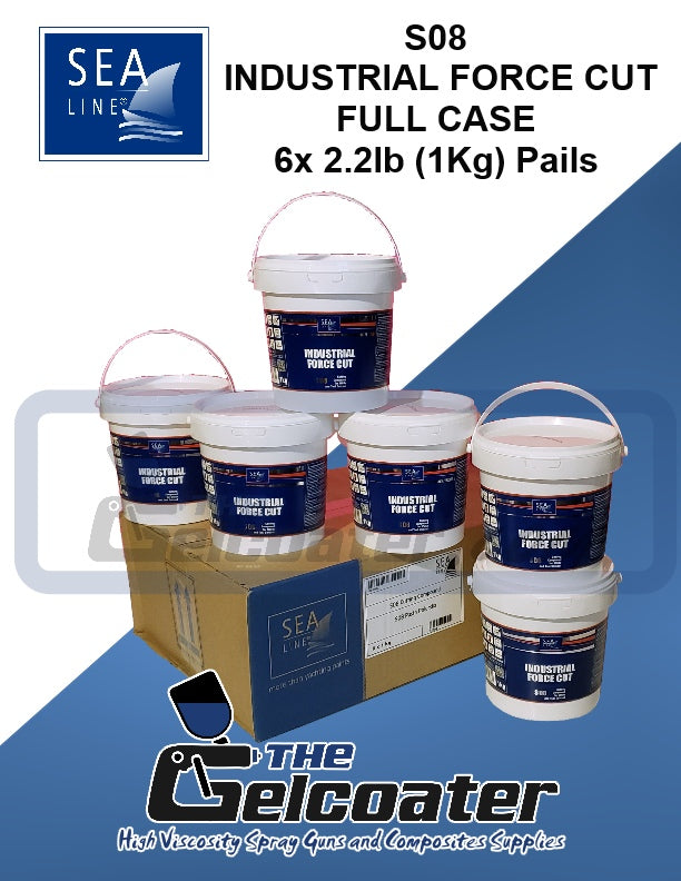 Sea Line S08 Industrial Force Cut Polishing Paste, 2.2lb / 1kg pail