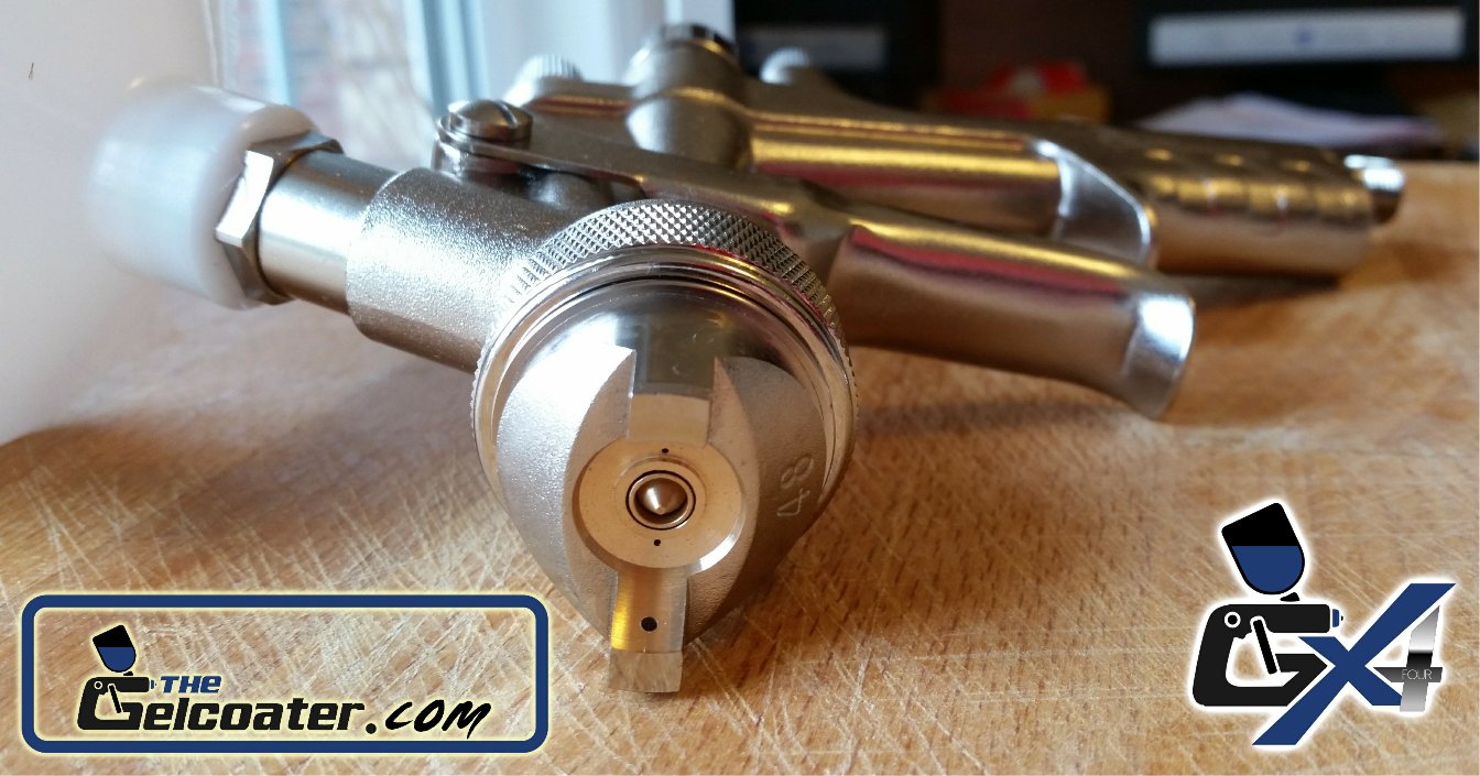 The GX4 HVLP Gelcoat and Resin Spray Gun with 3.0mm Nozzle