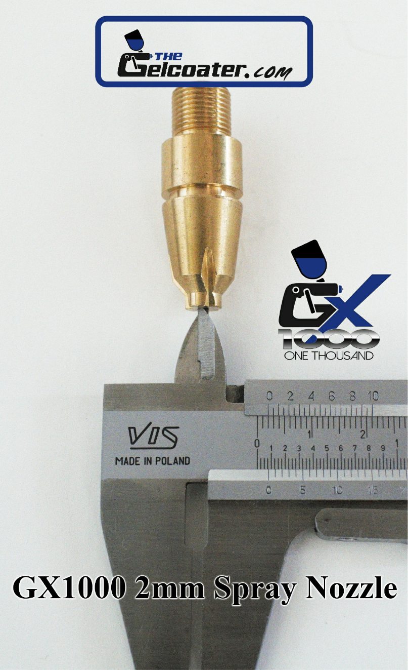 2mm Nozzle for GX1000 Gelcoat Spray Gun