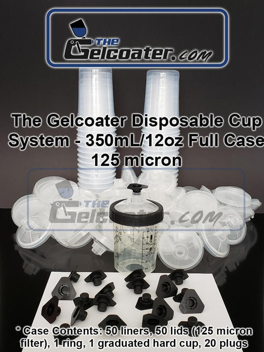 The Gelcoater GUPS Disposable Paint Cups System 12oz/350mL Case of 50