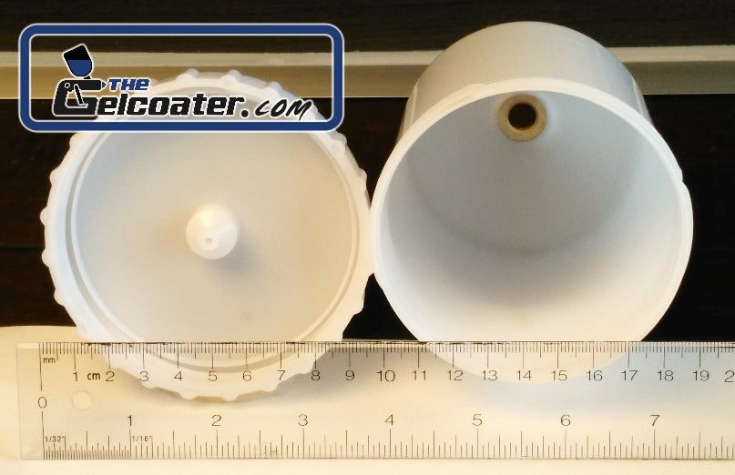 600mL (20oz) Plastic Cup for HVLP Spray Gun with M16, 1.5mm female thread