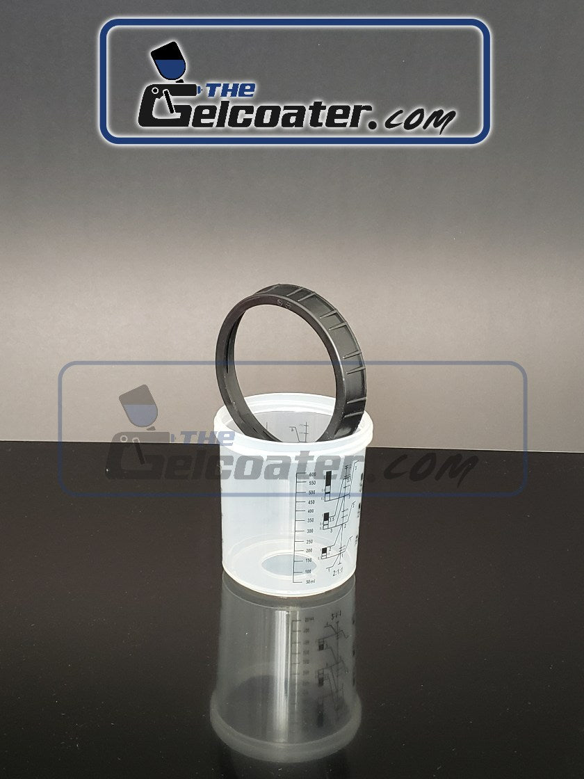 The Gelcoater GUPS Disposable Paint Cups System 20oz/600mL Case of 50