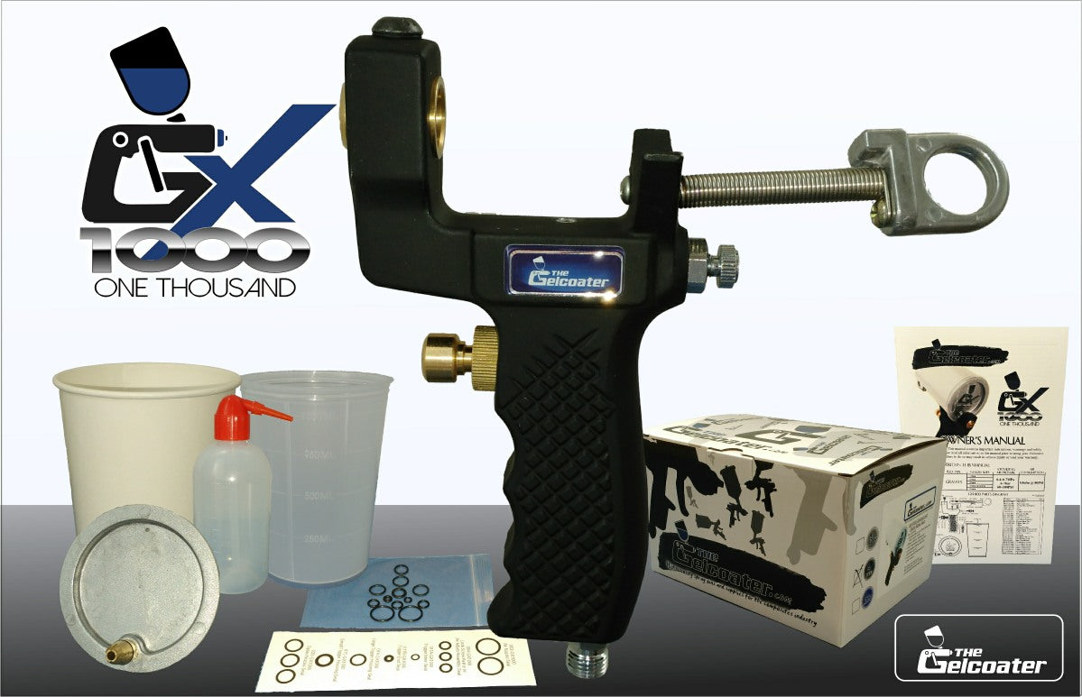 GX1000 Gelcoat & Resin Cup Gun with 5.4mm Spray Nozzle + FREE SEAL KIT