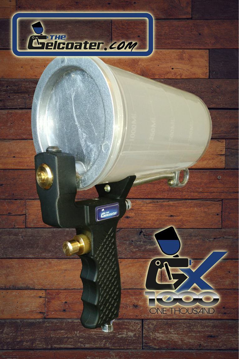 GX1000 Gelcoat & Resin Cup Gun with 5.4mm Spray Nozzle + FREE SEAL KIT