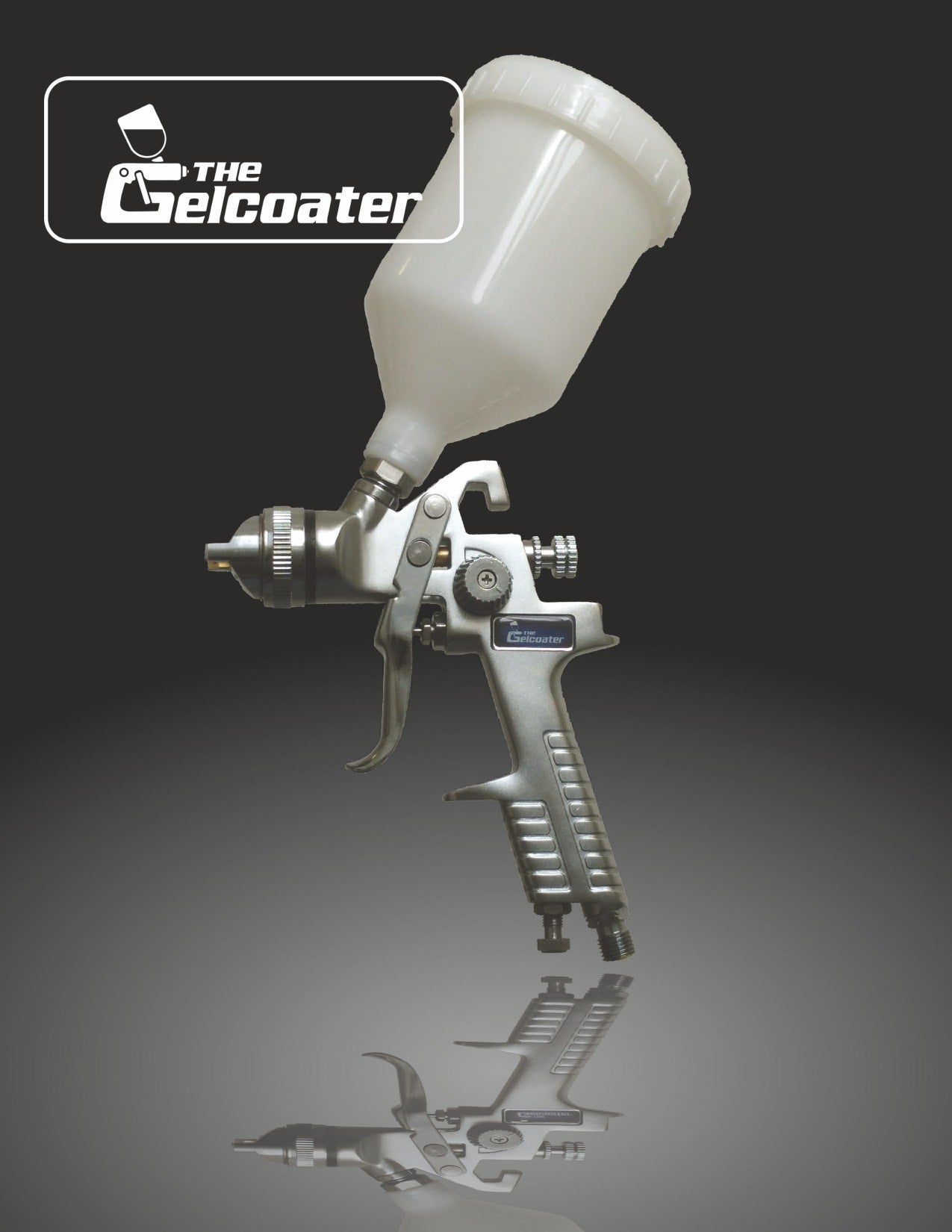 G-Two-Five (G2.5) HVLP Gelcoat & Resin Spray Gun with 1.4mm to 2.5mm Nozzle Sizes