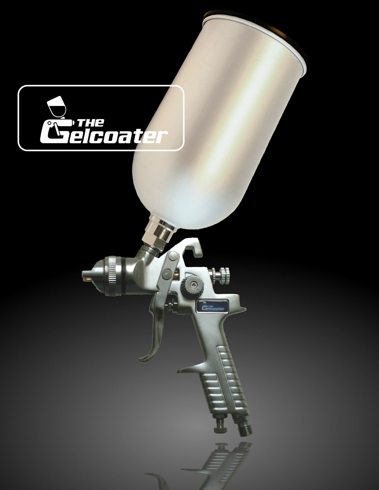 G-Two-Five (G2.5) HVLP Gelcoat & Resin Spray Gun with 1.4mm to 2.5mm Nozzle Sizes