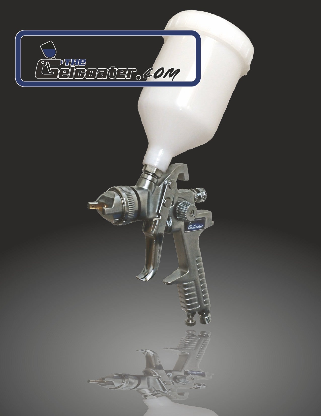 G-Two-Five (G2.5) HVLP Gelcoat & Resin Spray Gun with 1.4mm to 2.5mm Nozzle Sizes