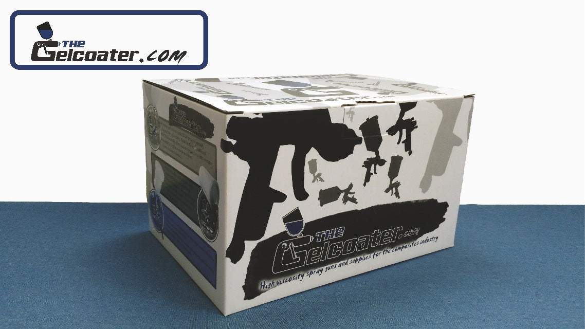 G-Two-Five (G2.5) HVLP Gelcoat & Resin Spray Gun with 1.4mm to 2.5mm Nozzle Sizes