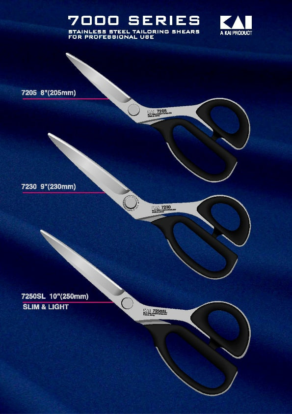 Kai 10 (23cm) LEFT Handed Stainless Steel Tailoring Shears