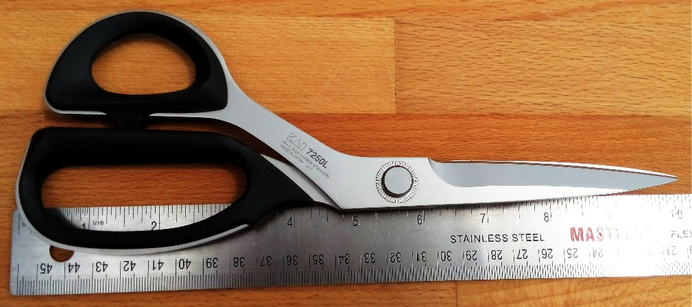 Left Handed Kai 7250L Professional Series 10" 25cm Premium Dressmaker & Fiberglass Scissors / Shears