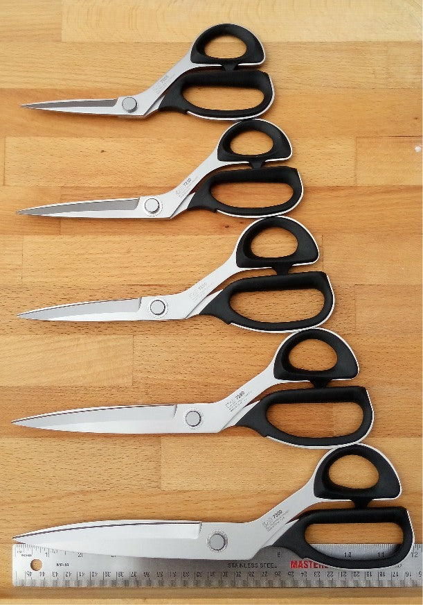 Left Handed Kai 7250L Professional Series 10" 25cm Premium Dressmaker & Fiberglass Scissors / Shears
