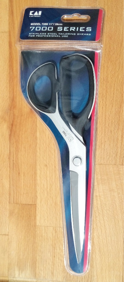 Kai 7280 Premium 11" 28cm Professional Tailor & Fiberglass Scissors / Shears