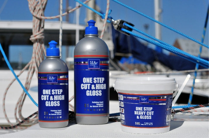 Sea Line S05 One Step Heavy Cut & Gloss Polishing Paste, 2.2lb / 1kg pail
