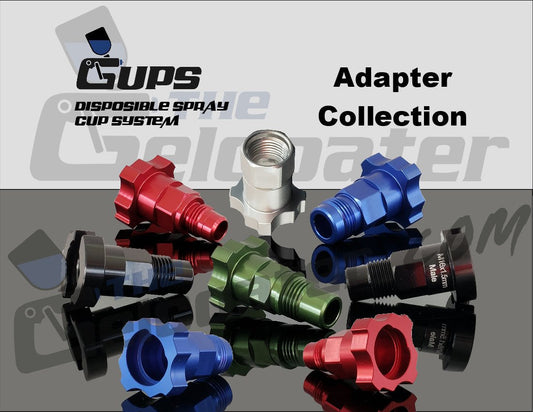 Universal Spray Gun Adapters for The Gelcoater GUPS Disposable Paint Cups System